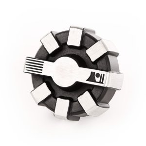 Jeep Wrangler Fuel Cap - Rugged Ridge - Elite - Brushed Aluminum - `07-`22